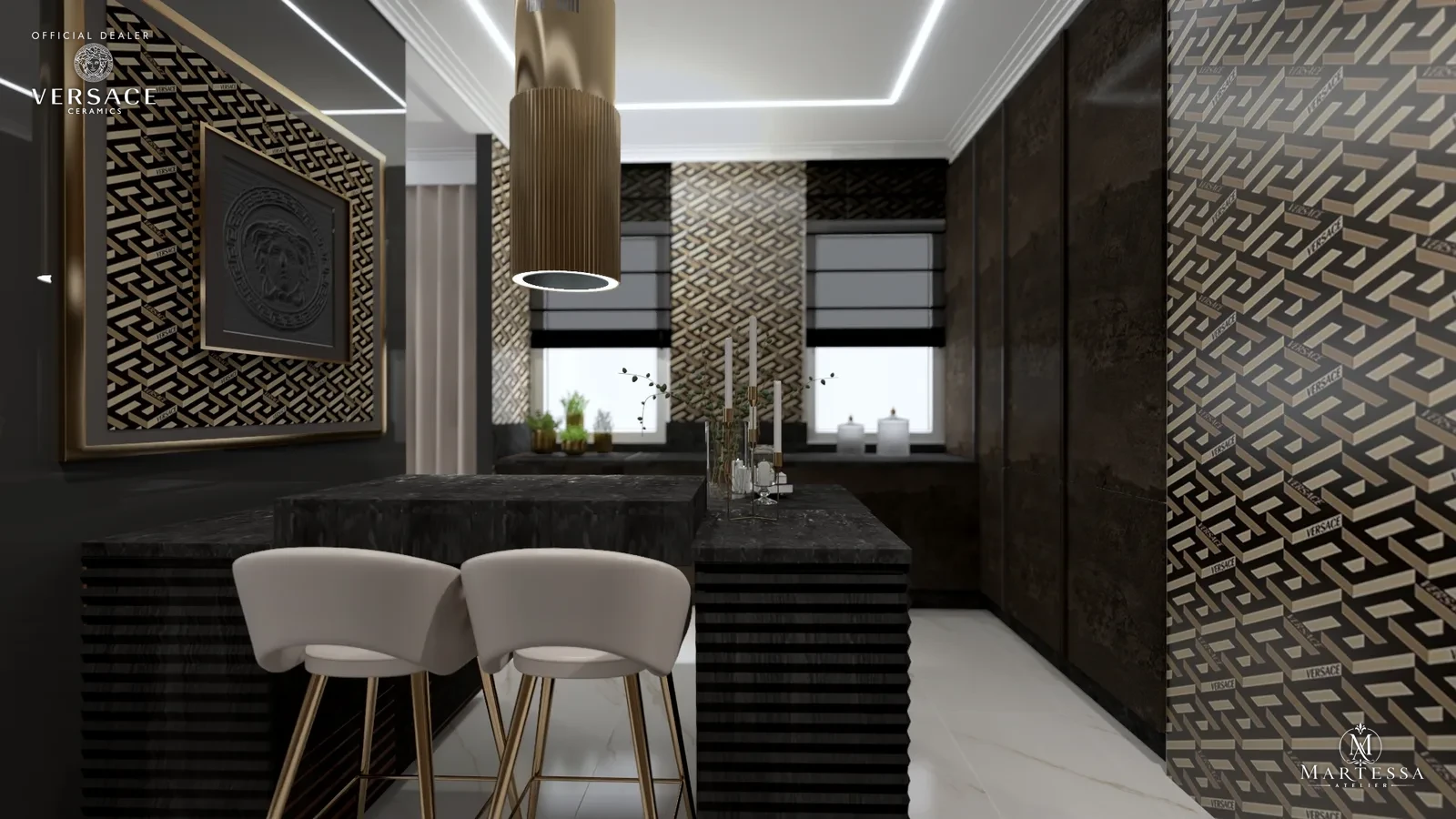 The Great Gatsby — kuchnia z motywem Versace