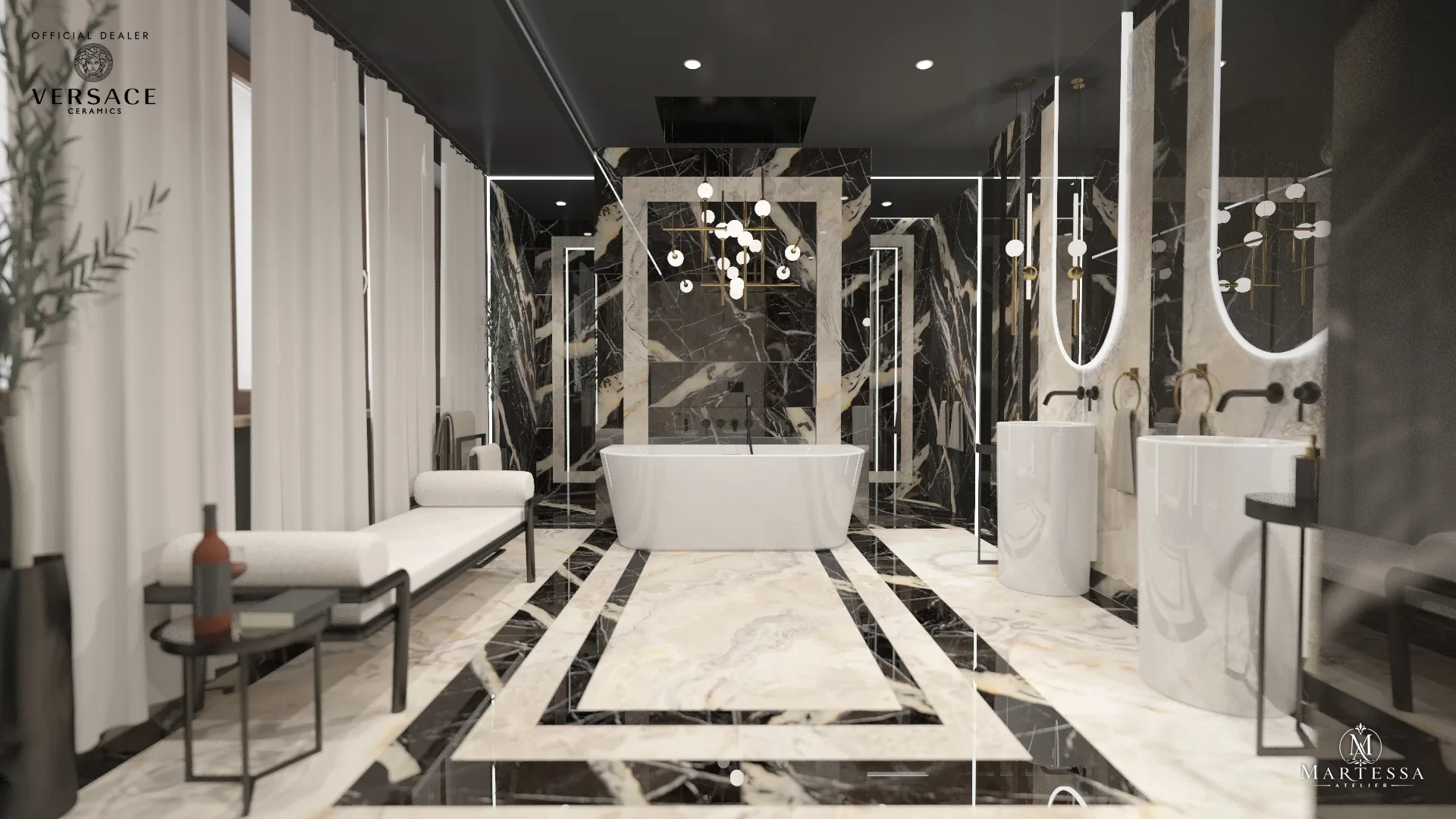 Royal Gold — łazienka Golden Carbon