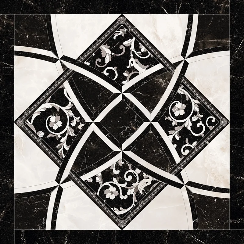 Emote Intarsio Bianco / Nero — próbka wzoru