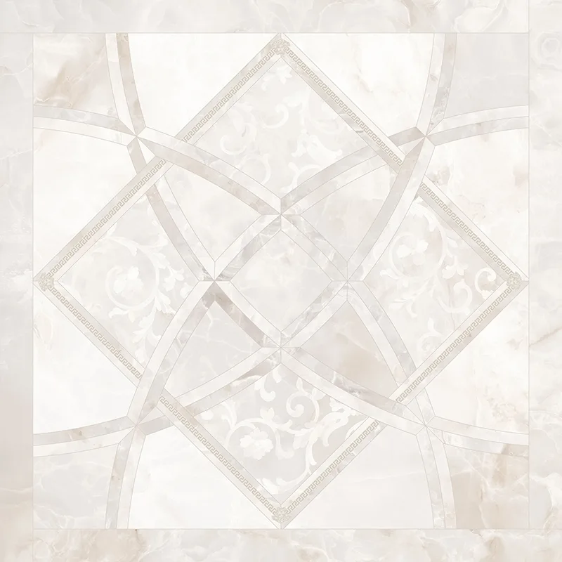 Emote Intarsio Onice Bianco — próbka wzoru