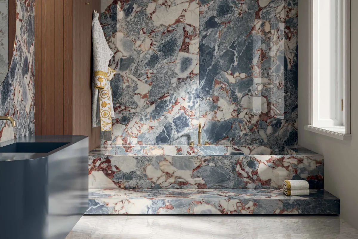 Wnętrze z kolekcją Harmony Marble — aranżacja 2