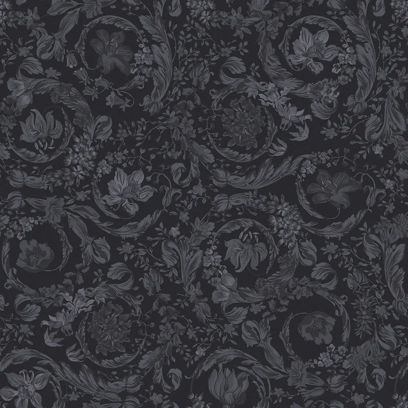 Icons Barocco Garden Black — próbka wzoru
