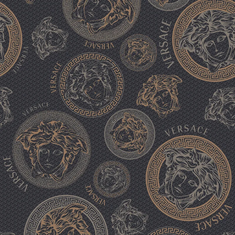 Icons Medusa Black — próbka wzoru