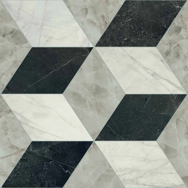 Tarsia Cubical Nero — próbka wzoru