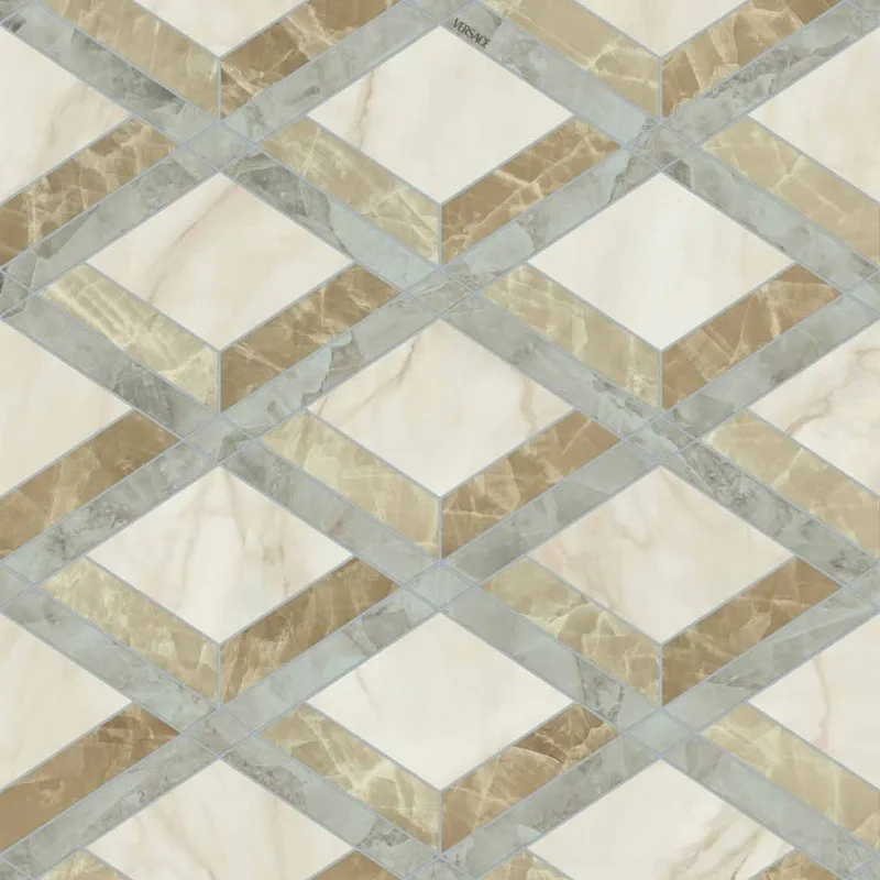 Tarsia Lozenge Avorio — próbka wzoru