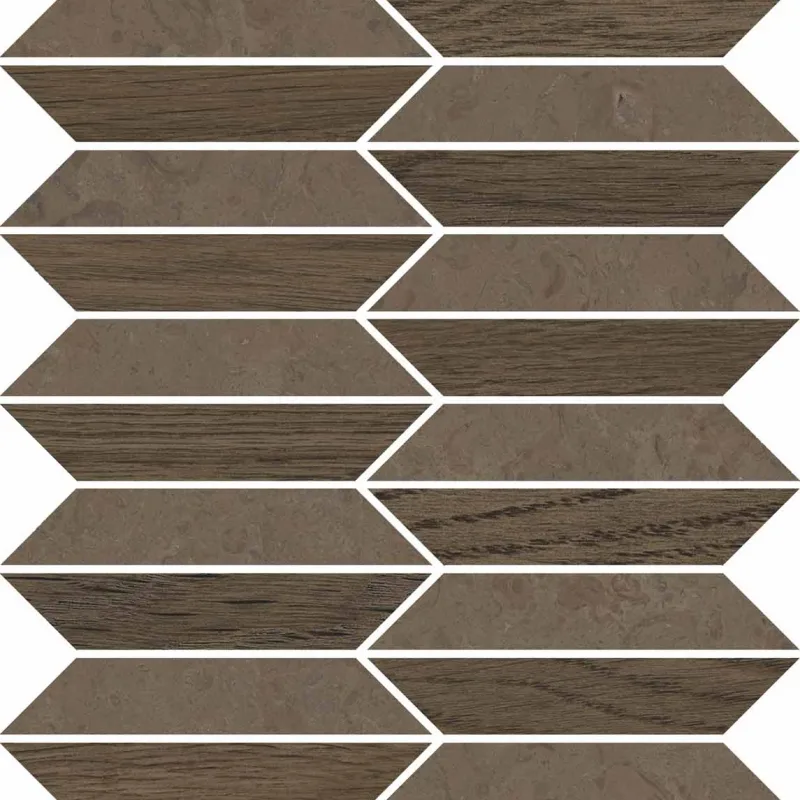V Stone Mosaico Lozenge Brown — próbka wzoru
